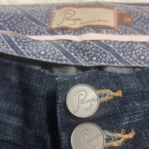 Women’s Paige Premium Denim SZ 29, Med Waist 30/31.5 “Brentwood” Cotton inseam35 - Picture 6 of 16